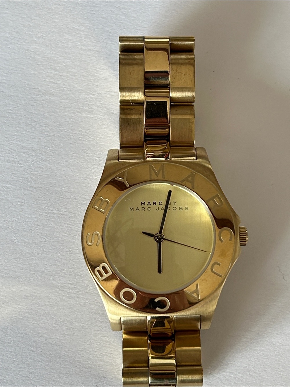 Marc Jacobs Gold Tone-Stainless Steel Watch